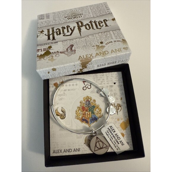 Alex and Ani Harry Potter DEATHLY HALLOWS Color Bracelet NWT  Card & Box - Picture 1 of 7